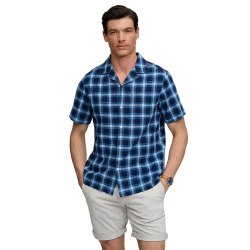 슈퍼드라이 Cabana Check 반팔 셔츠 143062973