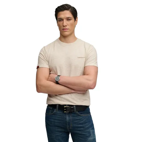 슈퍼드라이 에센셜 Company 로고 반팔 티셔츠 143062991