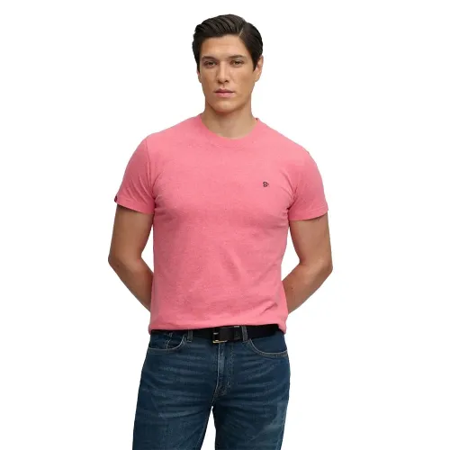 슈퍼드라이 에센셜 SDCO 로고 엠브로이더드 반팔 티셔츠 143063002