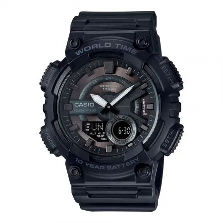 카시오 AEQ-110W-1B 52.2mm 10ATM Quartz Analogue/Digital 시계 143076593