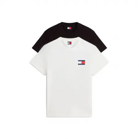 타미힐피거 에센셜 Flag 슬림 핏 반팔 티셔츠 2 팩 143305890