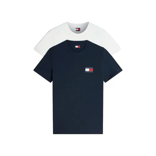 타미힐피거 에센셜 Flag 슬림 핏 반팔 티셔츠 2 팩 143305895