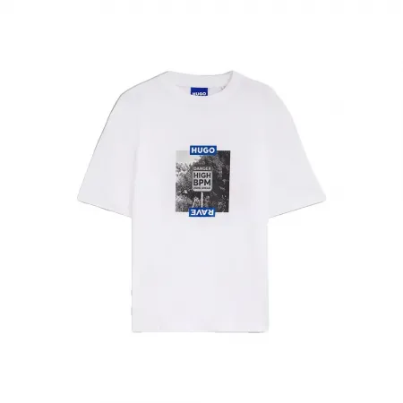 휴고 보스 Nobim 10258299 블루 반팔 티셔츠 143375945