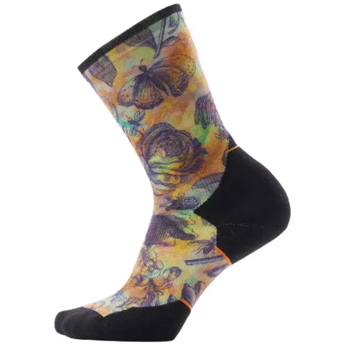스마트울 Trail Run Targeted Cushion Floral Party Print 크루 양말 2142876874