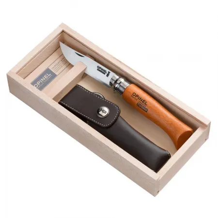 OPINEL Wooden Gift Box Nº8+Sheath 접이식 칼 2662228