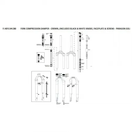 락샥 금 압축 댐퍼 크라운 Paragon A1 3137670275
