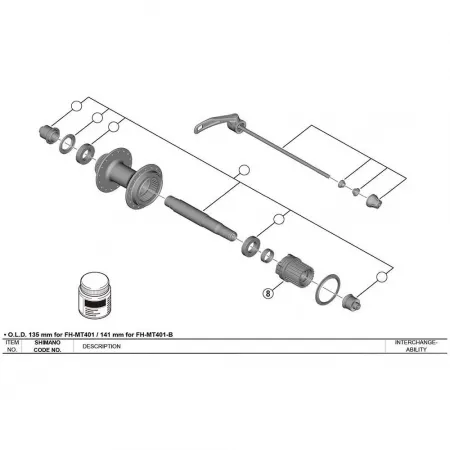 시마노 FH-MT410 프리허브 바디 3138779564