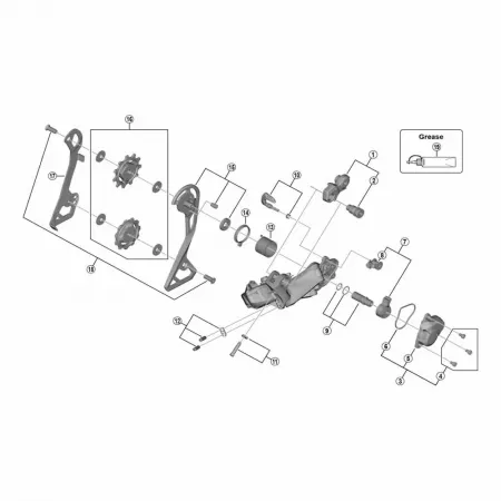 시마노 GS-RD-R8050 내부 케이지 플레이트 3140819171