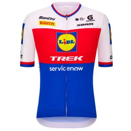 산티니 LIDL Trek Czech Republic National 챔피언 반팔 져지 3142823350