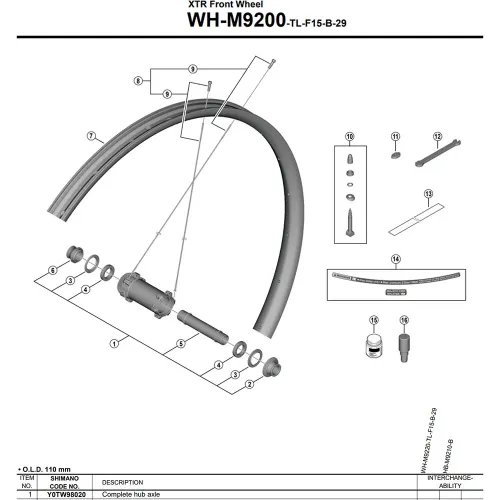 시마노 WH-M9200-TL-F1-B-29 Y0TW98020 허브 축 3142845494