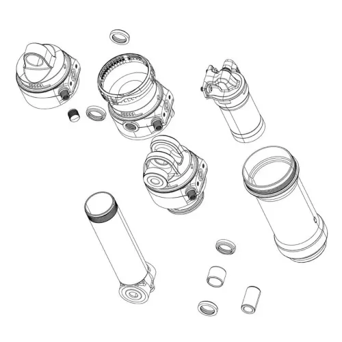 락샥 40 mm Super Deluxe C1 2023 리어 쇼크 댐퍼 키트 3142990560