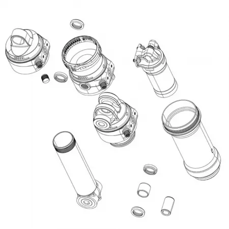 락샥 475 mm Super Deluxe C1+ 2023+ 리어 쇼크 댐퍼 키트 3142990563