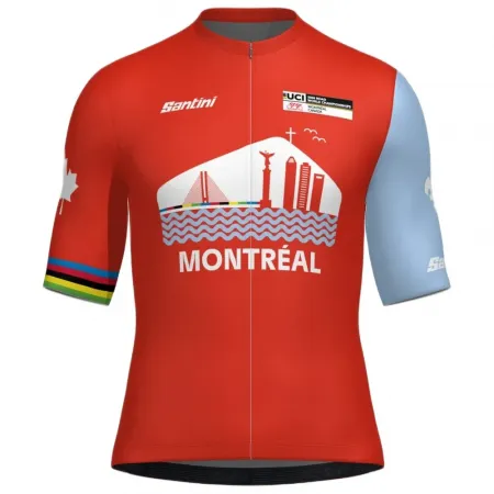 산티니 2026 UCI 로드 월드 챔피언쉽 Montreal 반팔 져지 3143130357