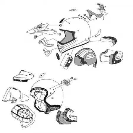 아라이 Tour-X4 헬멧 통풍구 키트 4139949127