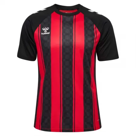 험멜 매치 스트라이프드 반팔 티셔츠 5142977869