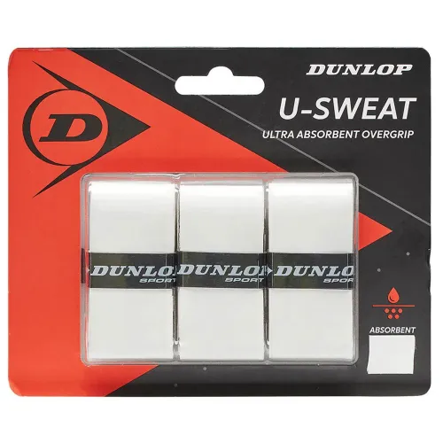 던롭 U-Sweat 테니스 오버그립 3 팩 6137396276