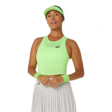 아식스 Match Jacquard Cropped 나시 티셔츠 6142631945