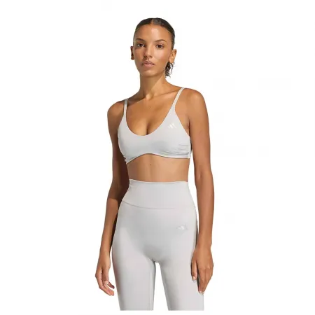 아디다스 Optime Essentials Workout Shine 스포츠 브라 로우 임팩트 6142696431