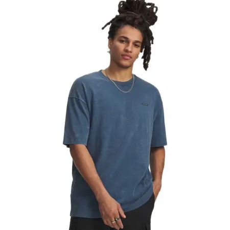 언더아머 헤비웨이트 오버사이즈 로고 워시 반팔 티셔츠 6142830847