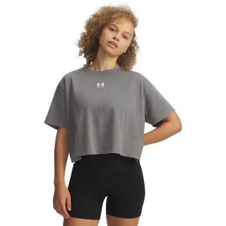 언더아머 Rival Boxy 워시 반팔 티셔츠 6142831289