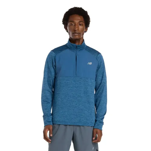 뉴발란스 애슬레틱스 히트 그리드 하프 지퍼 긴팔 티셔츠 6143059986