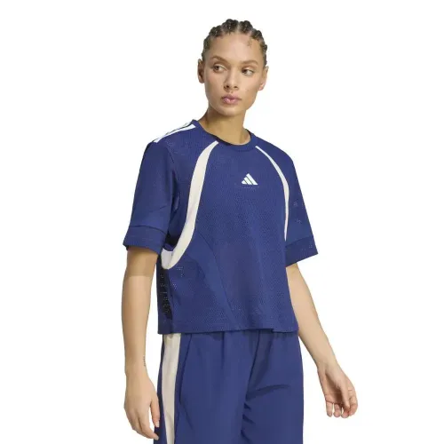 아디다스 Hyperglam 3 Stripes Color Block Mesh 반팔 티셔츠 6143209810