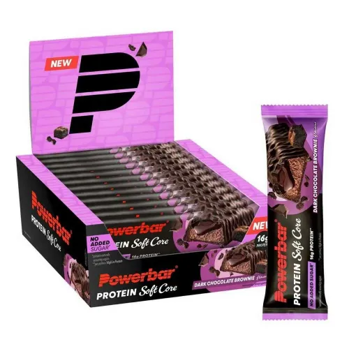 파워바 Protein 소프트 코어 48g Dark Chocolate Brownie 에너지 바 상자 12 단위 7143499103
