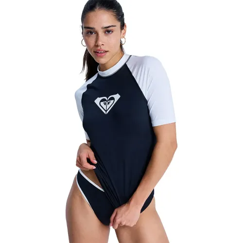 록시 The Retro Essentials 반팔 래쉬가드 9142775191