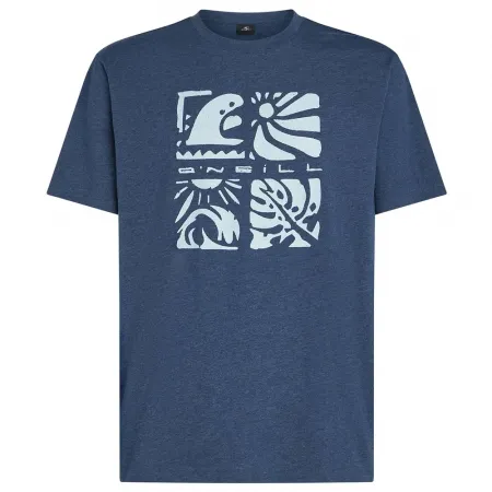 오닐 Melange Front Print 반팔 티셔츠 9142900240